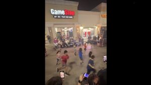 Little Kids Start Raging Circle Pit Outside GameStop: Watch