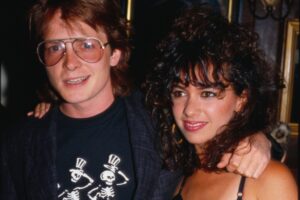 The "Teen Wolf" star(left) and Hoffs (right), 64, briefly dated in 1986 before the singer went on to marry "Austin Powers" Director Jay Roach and Fox married his "Family Ties" costar Tracy Pollan.