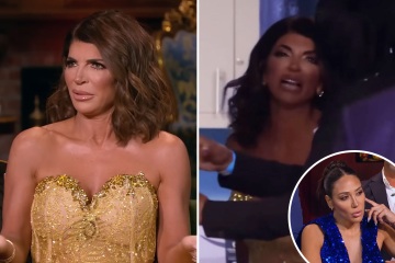 RHONJ's Teresa storms off reunion set and threatens to get Melissa fired