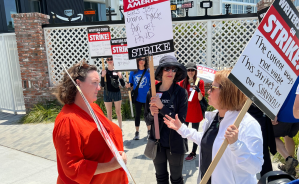 Rep. Katie Porter Joins Picket Line During Ongoing WGA Strike – Deadline