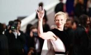 Blanchett arrives for the film’s premiere in Cannes.