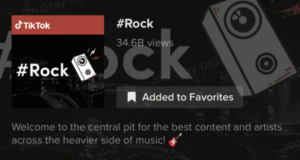 TikTok rock hashtag