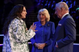 Meeting King Charles and Camilla in Liverpool in April.
