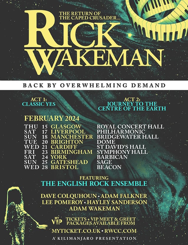 YES Legend RICK WAKEMAN Announces 'The Return Of The Caped Crusader