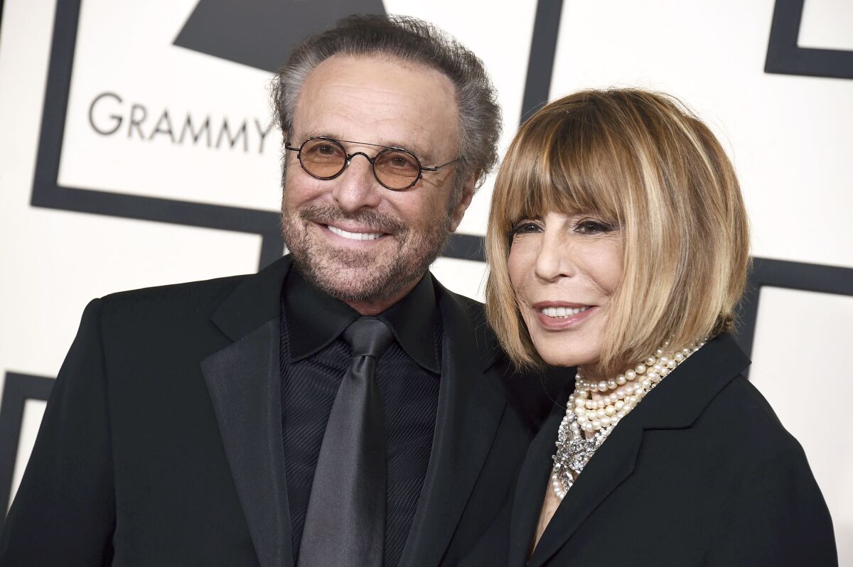 Barry Mann and Cynthia Weil at the Grammy Awards.