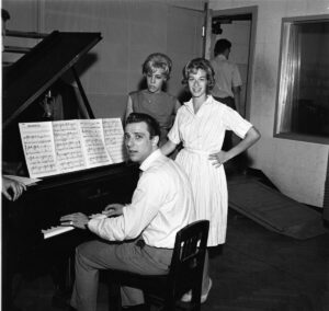 Cynthia Weil, Carole King and Barry Mann on July 18, 1959 in New York.