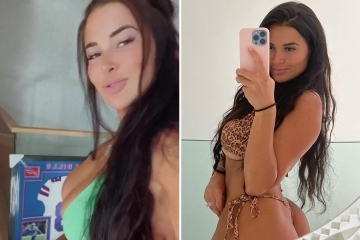 Rachel Bush wows in daring video as NFL WAG declared 'most beautiful' in world