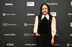Director Maite Alberdi at Sundance. 