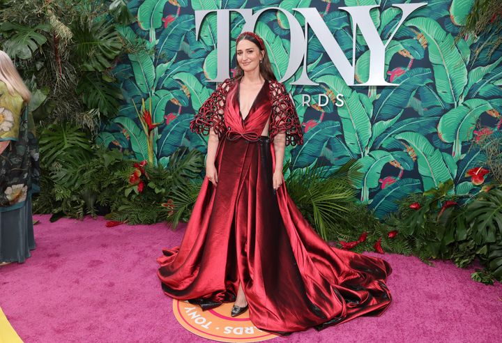 Bareilles said she “went with the dress that I felt lucky to wear” and “excited to walk around in” and even “a little bit scared of.” 