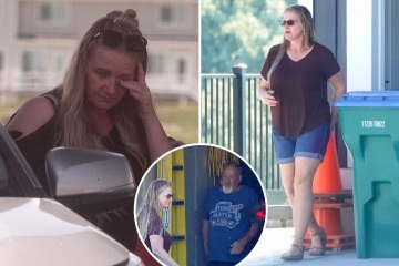 Christine Brown spotted with fiancé David after ditching her engagement ring