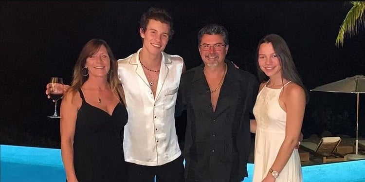 The Mendes Family at a party