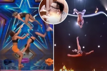 AGT’s most gruesome stunts gone wrong including acrobat's terrifying tumble