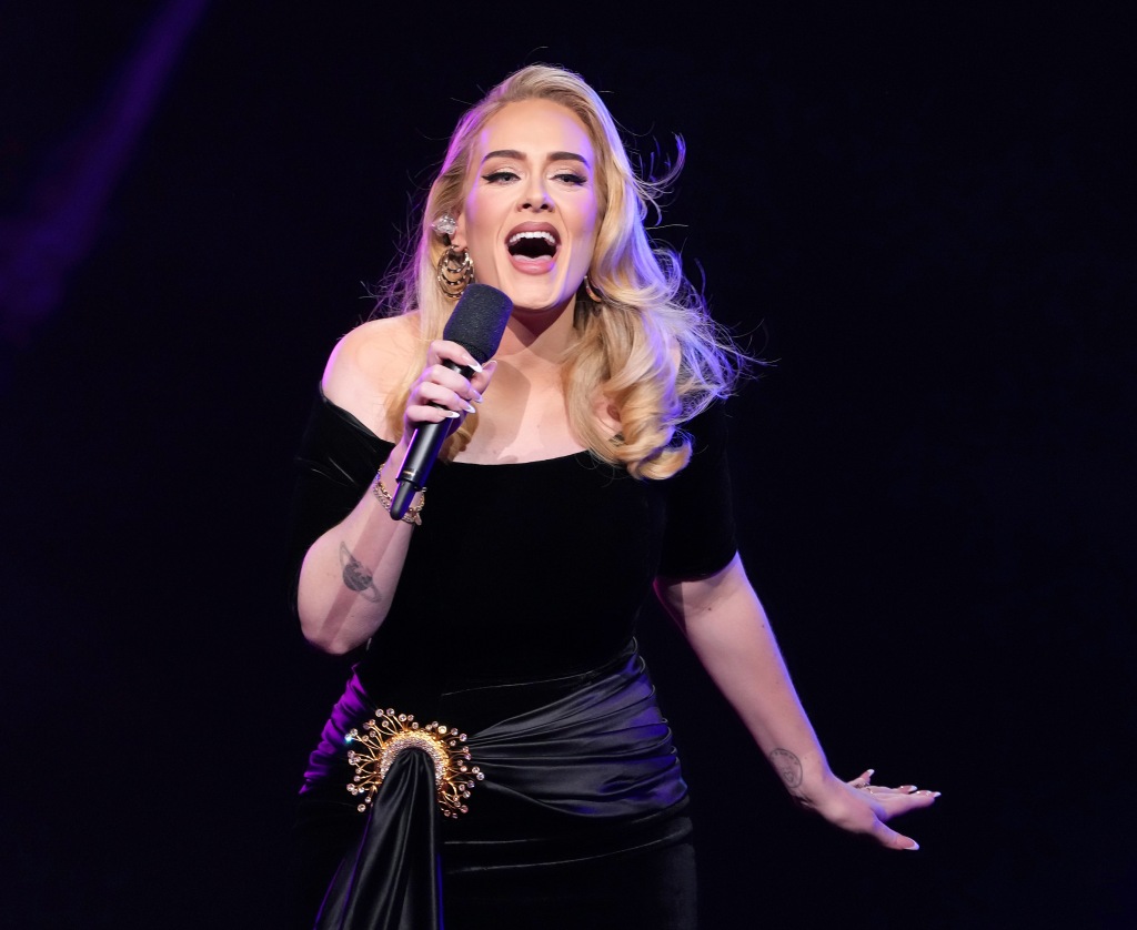 Adele performs onstage during the "Weekends with Adele" Residency Opening at The Colosseum at Caesars Palace on November 18, 2022 in Las Vegas, Nevada.