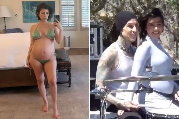 Kourtney Kardashian and Travis Barker reveal baby's gender in shock video