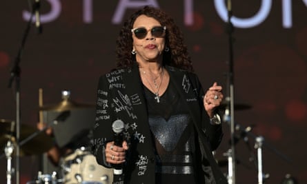 Candi Staton performing on West Holts stage