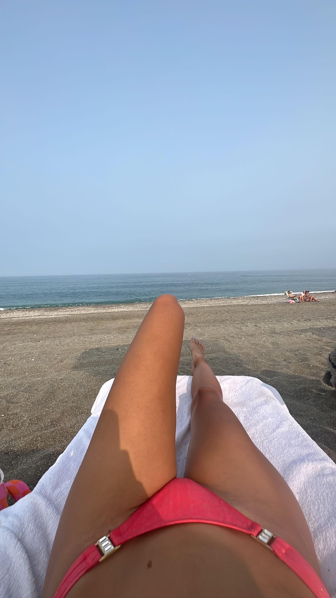 Teresi shared snaps of herself beachside during a vacation in Spain on Wednesday