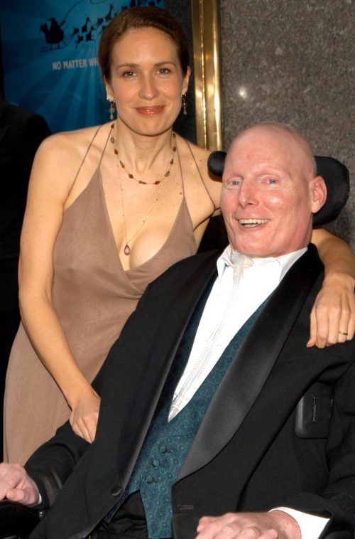 Dana and Christopher Reeve at the 2003 Tony Awards