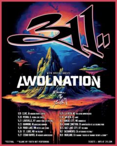 311 Announces Fall 2023 Tour With Special Guests AWOLNATION And BLAME MY YOUTH