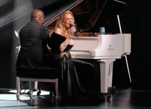 Adele performs onstage during the "Weekends with Adele" Residency Opening at The Colosseum at Caesars Palace on November 18, 2022 in Las Vegas, Nevada.