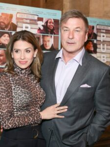 Hilaria and Alec Baldwin at the premiere of