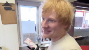 Ed Sheeran Serves Philly Cheesesteaks to Fans