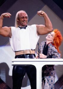 Hulk Hogan and Cyndi Lauper