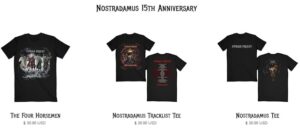 JUDAS PRIEST Celebrates 15th Anniversary Of 'Nostradamus' With Special T-Shirt Designs