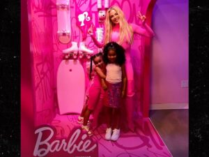 Kim And Khloe Take The Family To Barbie Exhibit