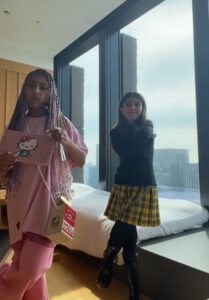 Penelope Disick shared a new TikTok with her cousin, North