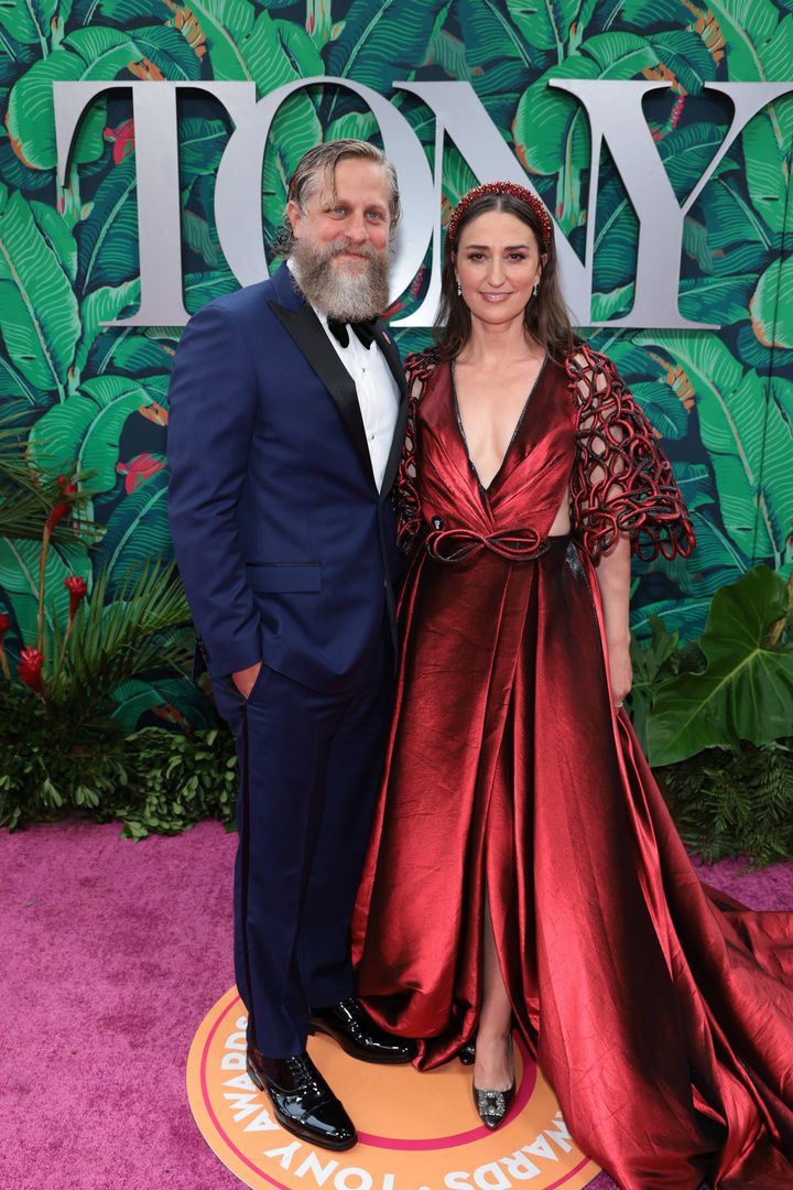 Bareilles and partner Joe Tippett attend the 76th Annual Tony Awards at United Palace Theater on Sunday in New York City.