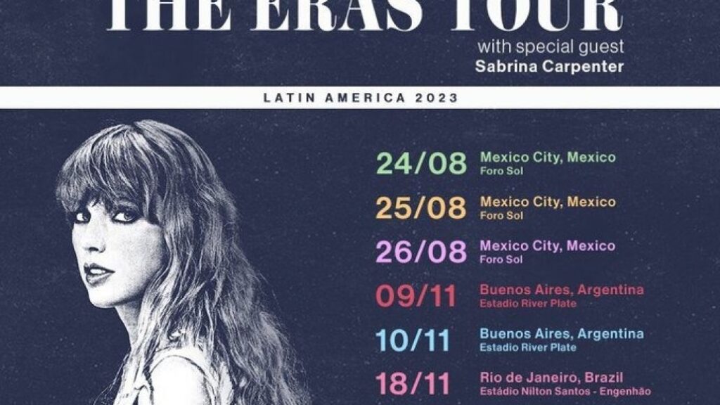 Taylor Swift Anuncia "The Eras Tour" en México, Argentina y Brasil
