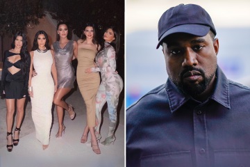 Kanye snubbed by all the Kardashians despite family gushing over other exes