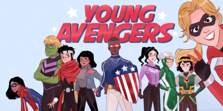 group of young and diverse superheroes