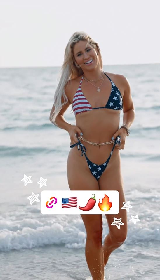 Hart was recently seen donning a USA bikini while celebrating the Fourth of July
