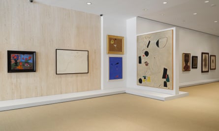 Soloviev Collection installation shot including works by Miró, Giacometti and Dubuffet
