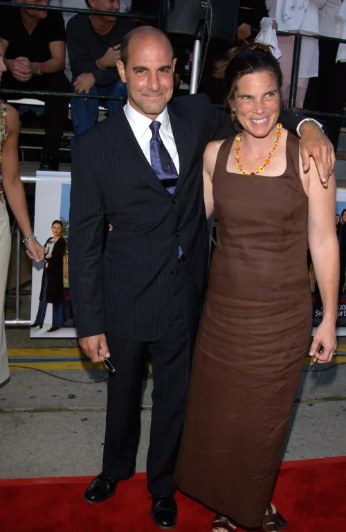 Stanley Tucci and Kathryn Spath at the premiere of "America's Sweethearts" in 2001