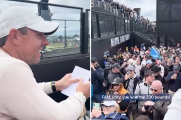 Rory McIlroy gives hilarious response punter following his Scottish Open win