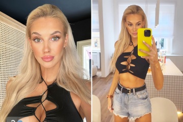 Veronika Rajek joins no bra club as she almost bursts out of tiny mesh top
