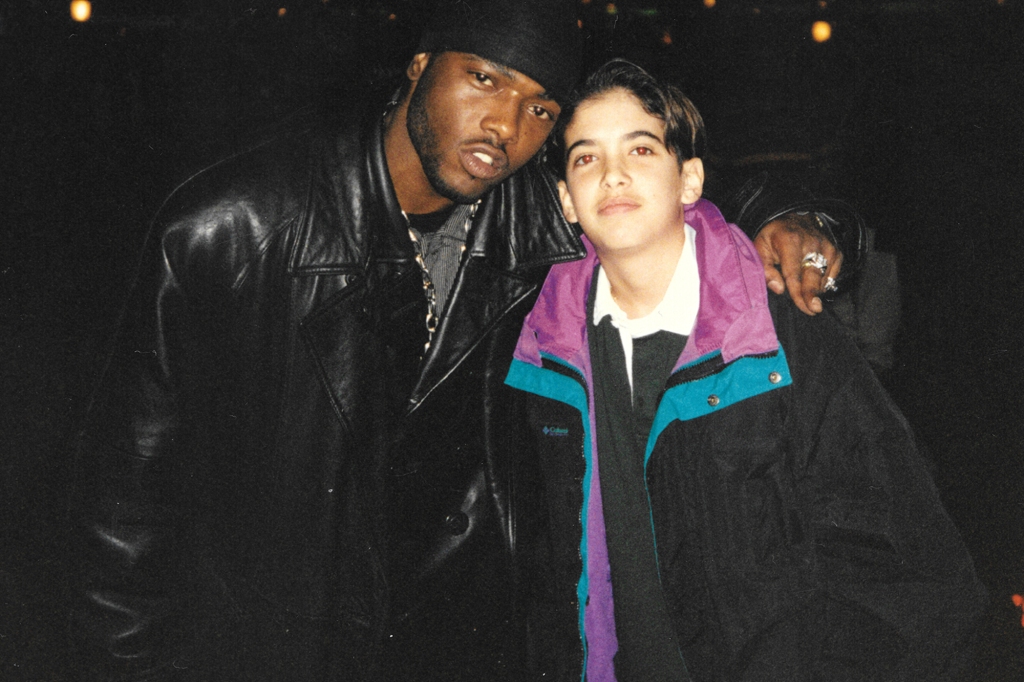 Naughty by Nature's Treach and a young DJ Cassidy.