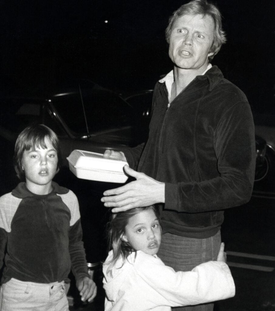 Angelina Jolie and father Jon Voight