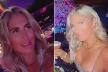 Karin Hart sizzles in revealing outfit as she heads out for drinks with pals