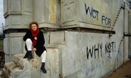 ‘I said I was going to be a self-employed artist’ … Rachel Whiteread on the steps of House, her best-known sculpture.