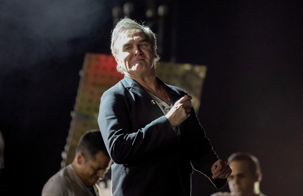 Morrissey performs.