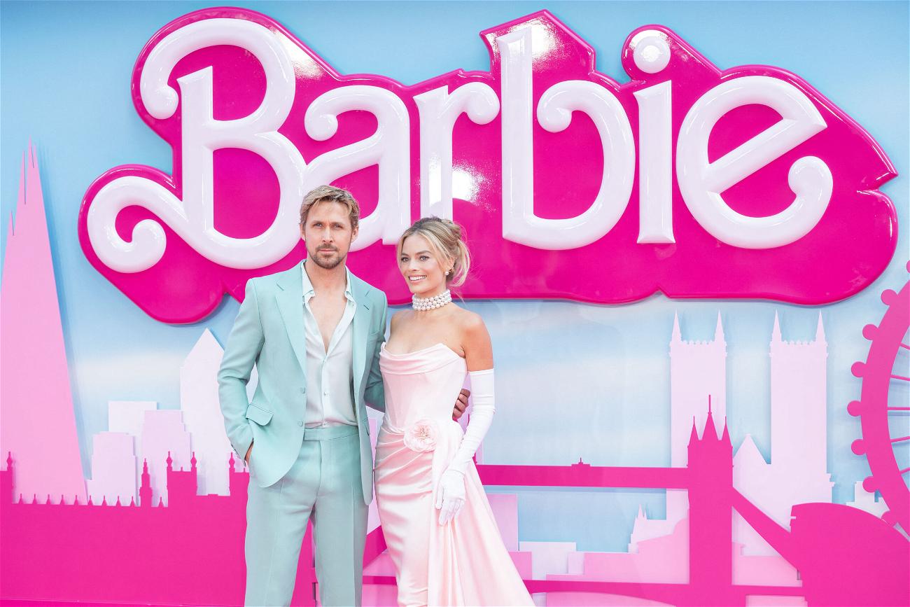 Margot Robbie and Ryan Gosling as Barbie & Ken