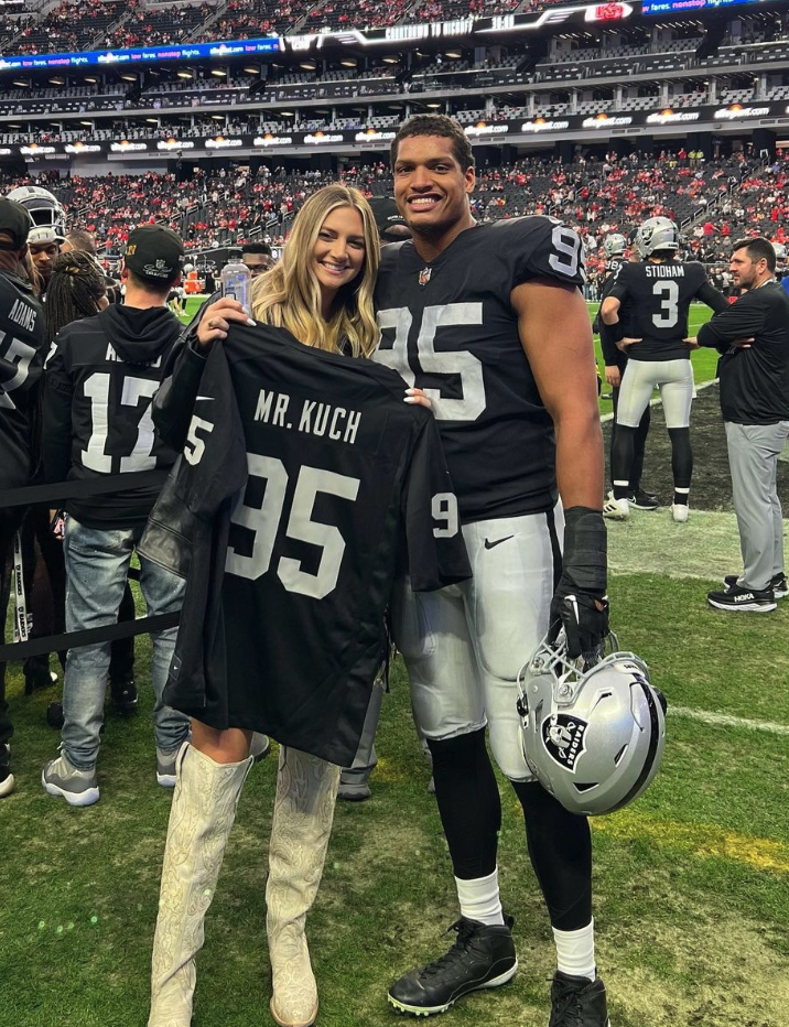 The loved-up couple have been together for Rochell's entire NFL career to date