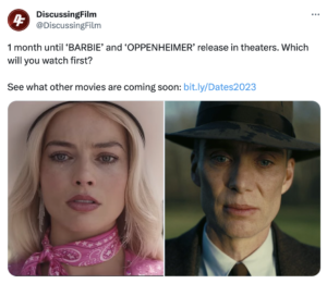 22 Tweets That Prove That You Don’t Have to Choose Between ‘Barbie’ and ‘Oppenheimer’