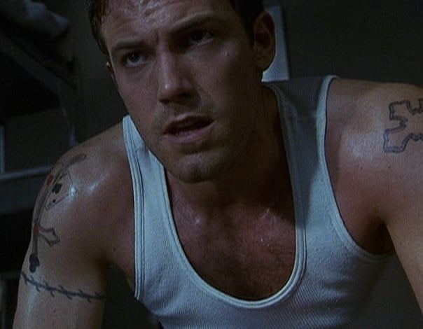 Ben Affleck barbed wire tattoo