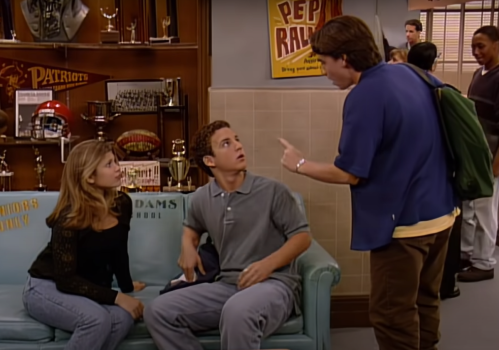 Rider Strong, Danielle Fishel, and Ben Savage on 