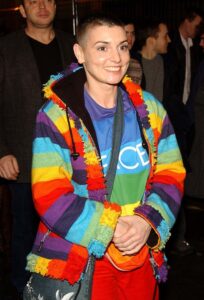 Sinead O'Connor attends the Irish Meteor Awards after-show party at Renards nightclub on March 3, 2003 in Dublin, Ireland.