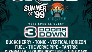 Creed Summer of 99 Cruise Poster